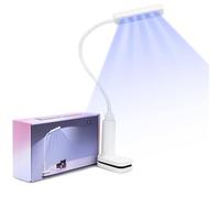Lampada Unghie UV LED,10W Lampada per L'indurimento Della Colla per Unghie,Rotazione a 360° Lampada per Unghie in Gel LED Portatile Lampada per Unghie con Collo d'oca e Clip(Cavo USB)