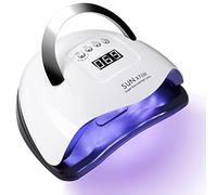 Lampada Unghie UV LED 220 W Lampada LED Unghie Portatile con Un Maneggiare,4 Timers 10s 30s 60s 99s,sensore automatico,57 luci LED,Display LCD,asciugatura rapida Lampada unghie per Manicure/Pedicure