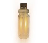 Lampada USB in bottiglia di vetro, piccola lampada da notte USB - Lampada da tavolo a controllo touch, luce notturna USB,Comodino lampade moderne illuminazione ambiente arredamento per sala studio