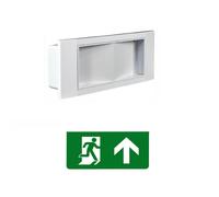 LAMPADA USCITA EMERGENZA INDICAZIONI DRITTO AVANTI LED SICUREZZA LUCE BIANCA