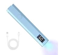 Lampada UV Da Per Unghie Gel Mini Cordless Con 2 Timer | Piccola Singolo Asciuga Colla Lampada Luce 2 Timer Adesivo Adulto Adesivi Polimerizzazione