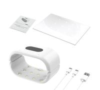 Lampada UV doppia ad alta velocità, illuminazione uniforme, lampada per polimerizzazione UV per colata in resina previene danni alla pelle durante le operazioni, luce per nail art e resina