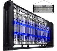 Lampada UV elettrica a parete per mosche e insetti di zanzare 40W NERO