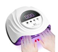 Lampada UV LED 208W per unghie, lampada professionale UV per unghie con perle di lampada 66Pcs, lampada per la polimerizzazione rapida del gel, sensore automatico con impostazione del timer