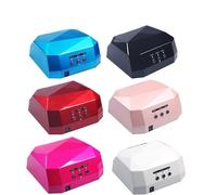 LAMPADA UV LED 36W FORNETTO DIAMANTE RICOSTRUZIONE UNGHIE NAIL ART GEL ACRILICO