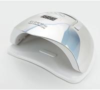 Lampada UV / LED, design metallizzato, 220 Watt, sensore, funzione timer e modalità a basso calore (argento metallizzato 220 W)