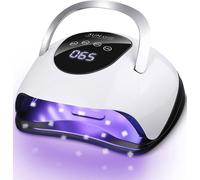 Lampada UV LED Gel Unghie 220W 4 Timer Display LCD Sensore Professionale Bianco