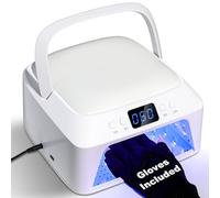 Lampada UV LED professionale per unghie, 248 W, luce UV per unghie in gel, con 4 modalità timer, cuscino bracciolo per unghie, sensore automatico, il nostro essiccatore per unghie ideale per casa e