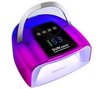 Lampada UV LED ricaricabile for nail art for la cura dello smalto in gel, 48, asciugatrice for unghie con sensore di movimento, strumento professionale for(Blue)