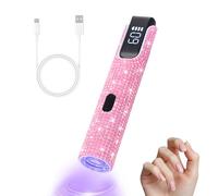 Lampada UV LED Unghie,Lampada LED per Manicure, Commutabile Tra 20 e 60 Secondi, Lampada per Manicure, Comoda da Tenere in Mano, Ricaricabile