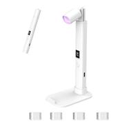 Lampada UV Manuale Per Unghie,Asciugatore a Scomparsa con Display LCD | Penna Luce UV Retrattile Con 2 Modalità Timer E Base Per Telefono | Per Manicure E Pedicure Casa E Salon