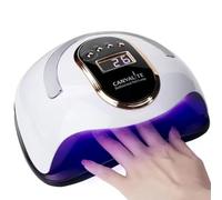 Lampada UV per nail art, gel più veloce da 168 W, sensore automatico, 4 impostazioni timer, display LCD, adatta per uso domestico e in salone, utilizzata come lampada per polimerizzazione rapida