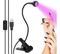 Lampada UV per Unghie, 3 W LED USB Con Testa Regolabile Lampada polimerizzazione