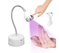 Lampada UV per unghie, 9W Mini Lampada per Gel Regolabile, 360° Testa Regolabile Lampada UV Led unghie, LED USB con testa regolabile Lampada Unghie UV per Unghie