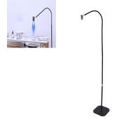Lampada UV per Unghie a Collo di Cigno con Pedale, Lampada per Unghie Ultravioletta da 6 W con Testa della Lampada Rimovibile Regolabile 3-30°, Lampada da Terra per Asciuga