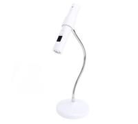 Lampada UV per unghie a collo d'oca, luce UV senza fili per unghie, ricaricabile, 30 s e 60 secondi, portatile, regolabile a 360 gradi, lampada UV touch per unghie, per manicure fai da te