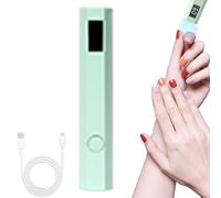 Lampada UV Per Unghie - Penna Ricaricabile Piccola, Leggero Display LED | 2 Timer Asciuga Colla Portatile Cordless Per Donna Adesivi Professionale Strumento Bellezza Pezzo Parte Elemento Oggetto