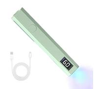 Lampada UV Portatile A Mano Per Unghie Gel Mini Cordless Con 2 Timer | Piccola Singolo Asciuga Colla Lampada Luce 2 Timer Adesivo Adulto Adesivi Polimerizzazione