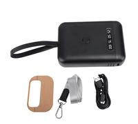 Lampada UV portatile per extension a LED UV da 405 nm, con batteria da 5000 mAh, ricaricabile, per extension a casa e salone. (Nero)