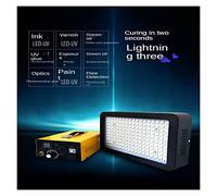 Lampada UV, Regolazione energetica 1500W LED UV ultravioletto Colla senza ombre Colla fotosensibile ottica 395nm 365nm 405nm Lampada polimerizzante in resina,Stagionatura Efficiente(405nm)