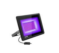 lampada uv unghie, Lampada Fluorescente Impermeabile Da 100 W, Lampada LED UV Viola 395 Nm, Proiettore Ultravioletto per uso domestico e salone