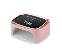 lampada uv unghie, Lampada For Asciugatura Unghie A LED UV Ricaricabile Con Display HD Wireless Intelligente For Gel A Polimerizzazione Rapida per uso domestico e salone(Pink)