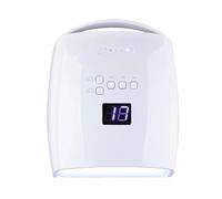 lampada uv unghie, Lampada For Nail Art Ricaricabile Da 66 W, Asciugatrice Professionale For Smalto In L, Macchina For Senza Fili, Lampada UV LED For per uso domestico e salone(White)