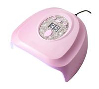 lampada uv unghie, Lampada UV/LED For Asciugatura Unghie Con 24 Luci LED, Confezione Da 2, For Ad Rapida 3 Modalità Timer, Display LCD, Strumenti For Gel For Nail Art per uso domestico e salone(Pink)