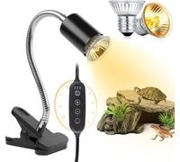 Lampada UVA UVB per Tartarughe (Cycle Timer) 2 Pack Lampada Riscaldante per Rett