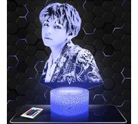 Lampada V decorazione per camera da ragazza Lampada 3D V oggetto k-pop Corea Pop Coreana idea regalo decorazione luce soffusa luce notturna decorazione ufficio. Natale. regalo adolescente TOP