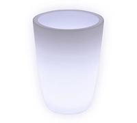 Lampada Vaso Luminoso da Giardino Cypress a LED | in Resina Anti-Ingiallimento | Luce Bianco Freddo 5000 k| LED IP67 | Made in Italy | Trasformatore IP20 da 1,1 mt | cm 40x53 | kg 2,2