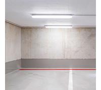 Lampada da vasca a LED, plafoniera, lampada da garage, lampada da ingresso, lampada da bagno, 48W 5760lm 4000K bianco freddo, L 150 cm, set da 2