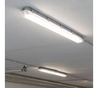 Lampada Vassoi Lampada Ambienti Umidi Officina Tubo Luce Cantina LED L 120 CM 2x [EEK: Non valutato]