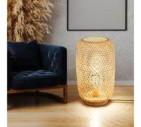 Lampada Wood Piantana LED Piantana Camera da Letto Bambusgeflecht Natura H 55cm [EEK: G]