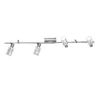 Lampada x parete lampadario luci barra 4 faretti 9 W G 9 Eglo Pesaro 220V IP20 [EEK: A]