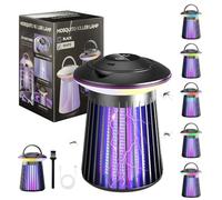 Lampada Zanzare Interno,Antizanzare Elettrico con Funzione di luce Notturna,2 in 1 Trappola Lampada Antizanzare,Antizanzare per Interni,Camere da Letto,Patii e Campeggio All'aperto