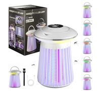 Lampada Zanzare Interno,Antizanzare Elettrico con Funzione di Luce Notturna ,2 in 1 Trappola Lampada Antizanzare,Antizanzare per Interni,Camere da Letto,Patii e Campeggio All'aperto