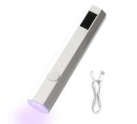 lampadaGel UV - Asciugatore UV LED per smalto semipermanente, dimensioni compatte con display LED visibile, ricaricabile portatile, doppio timer regolabile, tecnologia di polimerizzazione