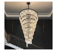 Lampadali lampadari, lampadari di cristallo a soffitto Light Lights Crystal lampadario per soggiorno Scapa Decorazione a soppalco Hotel Hall Lampade a soffitto di lusso (luce calda, dia60xh100cm)