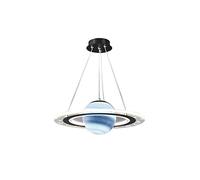 Lampadari A 1 Anello Plafoniera，Lampada A Sospensione Moderna Con Pianeti In Vetro A LED Con Alone, Lampada A Sospensione Creativa Finiture In Metallo for Camera Dei Bambini Camera Da Letto Negozio Di