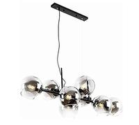 Lampadari a led, 8 luci moderne a strisce lunga sputnik lampadario a mano in vetro a mano Globe paralamode appeso Luce per soggiorno sala da pranzo cucina Luce a sospensione (colore: oro, dimensione: