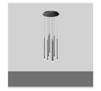 Lampadari a LED Compatible with scale moderne Lampadari Compatible with soggiorno in villa nordica Illuminazione Scale rotanti Luci a sospensione a LED nere oro,lampada un aspetto elegante