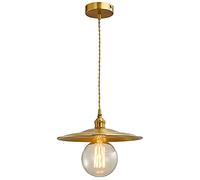 Lampadari a LED, luci a LED con cappello da vento industriale con cappello a sospensione a ciondolo a ciposo lampadario retrò retrò a 1 lucciola lampada appesa adattabile adatta per la sala degli