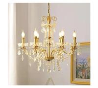 Lampadari a soffitto moderni con candele di perle, tutto in rame, francese, lusso, cristallo, luce, villa europea, soggiorno, sala da pranzo, camera da letto,luce soffusa
