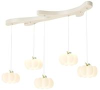 Lampadari a Sospensione a soffitto Bianco Latte Triplo Mid Century per Isola Cucina Paralume lavello LED dimmerabile lampadario lineare Lungo per Tavolo da Pranzo Ristorante