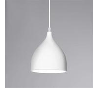 Lampadari a sospensione Lampadario a sospensione in metallo bianco American - Paralume in alluminio regolabile 1 luce Modern Country Single Head,luce soffusa