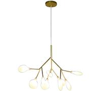 Lampadari Aoldsr, Moderni, a Forma Di Fuochi D'Artificio, a Sospensione,R Isola Cucina, Oro, 9 Luci (Oro, 36)/Oro/7 Regno Ito