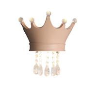 Lampadari, Applda Parete a Corona con Gocce Dilo e Accenti,Padario Moderno a Ledr Cameretta Delle Ragazze, Cameretta Deini,Pada Decorativa da Comodinor Cameretta Deini/Rosa/A