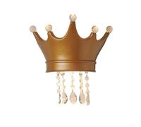 Lampadari, Applda Parete a Corona con Gocce Dilo e Accenti,Padario Moderno a Ledr Cameretta Delle Ragazze, Cameretta Deini,Pada Decorativa da Comodinor Cameretta Deini/Oro/A