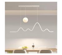 Lampadari da Ristorante a LED Tavolo da Pranzo di Lusso Leggero Lampade a Sospensione da Bar Lampada da Striscia Moderna Semplice e Creativa al Chiaro di Luna